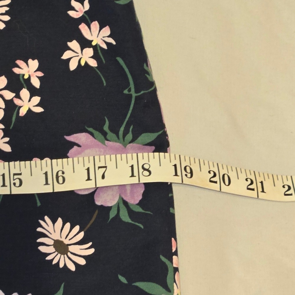 Ann Taylor Factory Floral Print Career‎ Skirt Purple Pink Flowers Size 4 - Picture 5 of 7